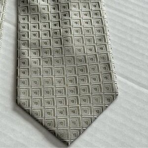 Joseph & Feiss Greenish-Gray Patterned Tie